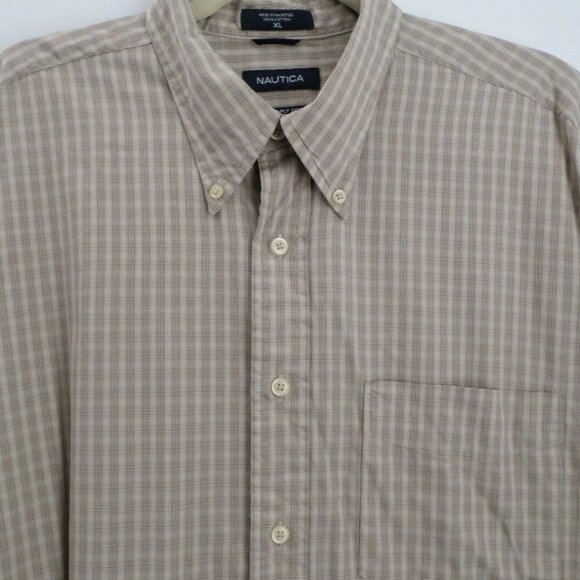 NAUTCA Brown Long Sleeve Button Down Shirt Size XL - Picture 4 of 7